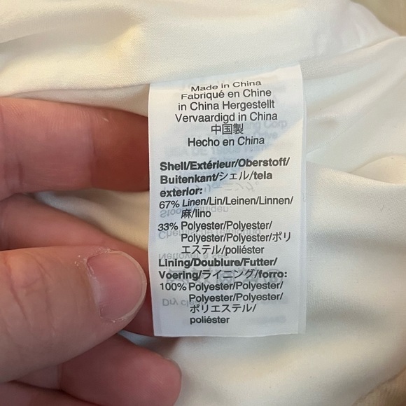 J.Crew A-Line White Linen Skirt - Picture 4 of 5